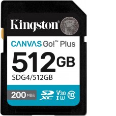 Карта памяти Kingston Canvas Go! Plus SDXC 512GB SDG4/512GB
