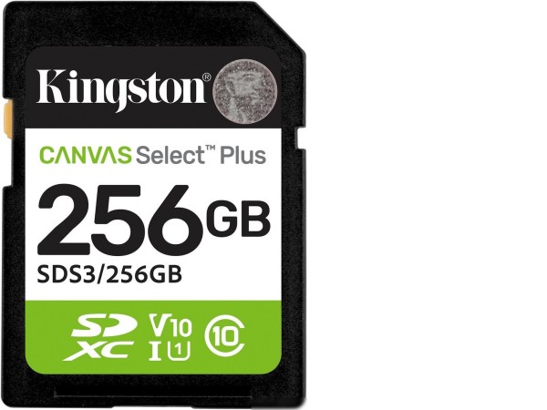 Карта памяти Kingston Canvas Select Plus SDXC 256GB SDS3/256GB