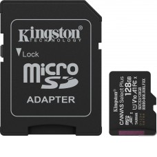 Карта памяти Kingston Canvas Select Plus microSDXC 128GB SDCS3/128GB (с адаптером)
