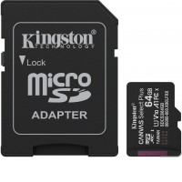Карта памяти Kingston Canvas Select Plus microSDXC 64GB SDCS3/64GB (с адаптером)