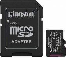 Карта памяти Kingston Canvas Select Plus microSDXC 64GB SDCS3/64GB (с адаптером)